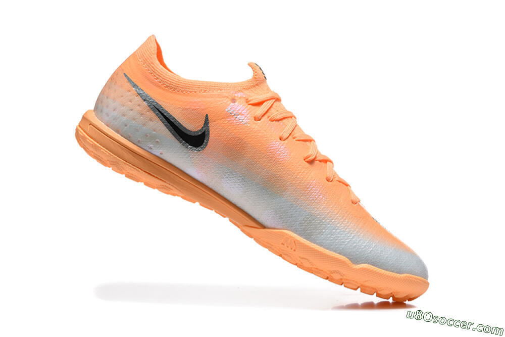 Nike Air Zoom Mercurial Vapor 17 Elite TF Artificial Turf Soccer Shoes - Orange/Sunset Glow/Metallic Silver 7