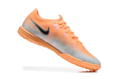 Nike Air Zoom Mercurial Vapor 17 Elite TF Artificial Turf Soccer Shoes - Orange/Sunset Glow/Metallic Silver