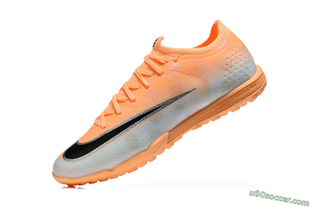 Nike Air Zoom Mercurial Vapor 17 Elite TF Artificial Turf Soccer Shoes - Orange/Sunset Glow/Metallic Silver 8