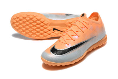 Nike Air Zoom Mercurial Vapor 17 Elite TF Artificial Turf Soccer Shoes - Orange/Sunset Glow/Metallic Silver
