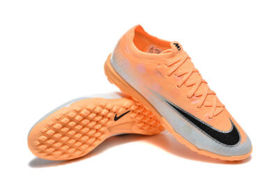 Nike Air Zoom Mercurial Vapor 17 Elite TF Artificial Turf Soccer Shoes - Orange/Sunset Glow/Metallic Silver
