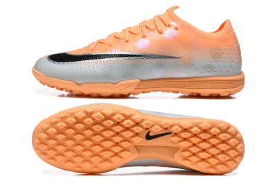 Nike Air Zoom Mercurial Vapor 17 Elite TF Artificial Turf Soccer Shoes - Orange/Sunset Glow/Metallic Silver