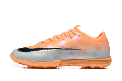 Nike Air Zoom Mercurial Vapor 17 Elite TF Artificial Turf Soccer Shoes - Orange/Sunset Glow/Metallic Silver