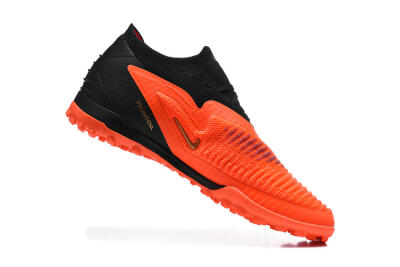 Nike Phantom 6 Elite Low TF Artificial Turf Soccer Shoes - Orange/Black/Metallic Gold