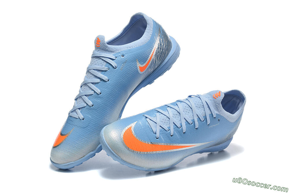 Nike Air Zoom Mercurial Vapor 17 Elite TF Artificial Turf Soccer Shoes - Blue/University Blue/Bright Crimson 6