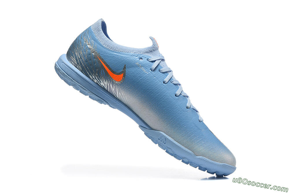 Nike Air Zoom Mercurial Vapor 17 Elite TF Artificial Turf Soccer Shoes - Blue/University Blue/Bright Crimson 7