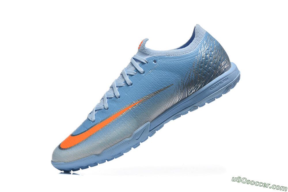 Nike Air Zoom Mercurial Vapor 17 Elite TF Artificial Turf Soccer Shoes - Blue/University Blue/Bright Crimson 8