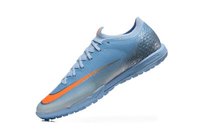 Nike Air Zoom Mercurial Vapor 17 Elite TF Artificial Turf Soccer Shoes - Blue/University Blue/Bright Crimson