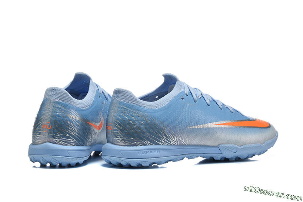 Nike Air Zoom Mercurial Vapor 17 Elite TF Artificial Turf Soccer Shoes - Blue/University Blue/Bright Crimson 9