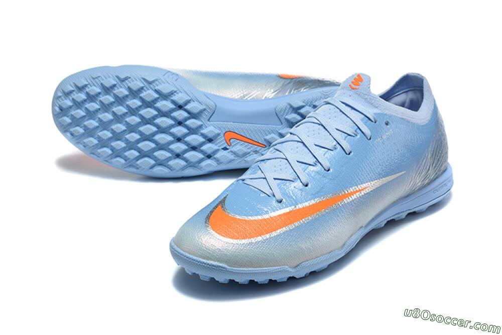Nike Air Zoom Mercurial Vapor 17 Elite TF Artificial Turf Soccer Shoes - Blue/University Blue/Bright Crimson 3