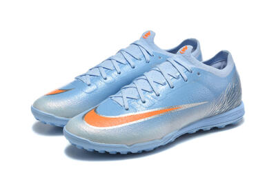 Nike Air Zoom Mercurial Vapor 17 Elite TF Artificial Turf Soccer Shoes - Blue/University Blue/Bright Crimson