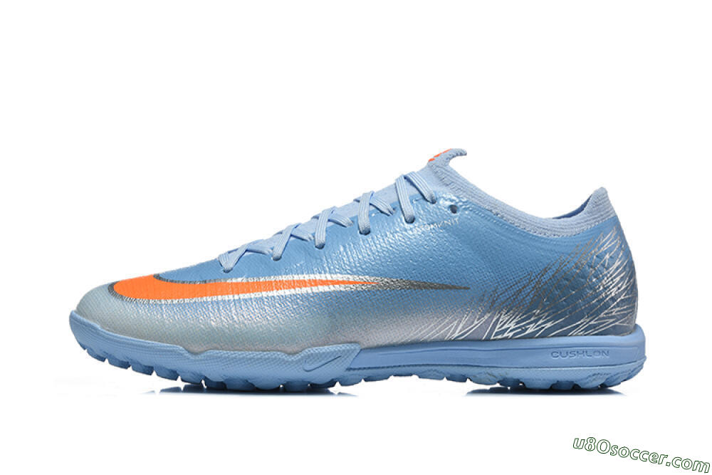 Nike Air Zoom Mercurial Vapor 17 Elite TF Artificial Turf Soccer Shoes - Blue/University Blue/Bright Crimson 2