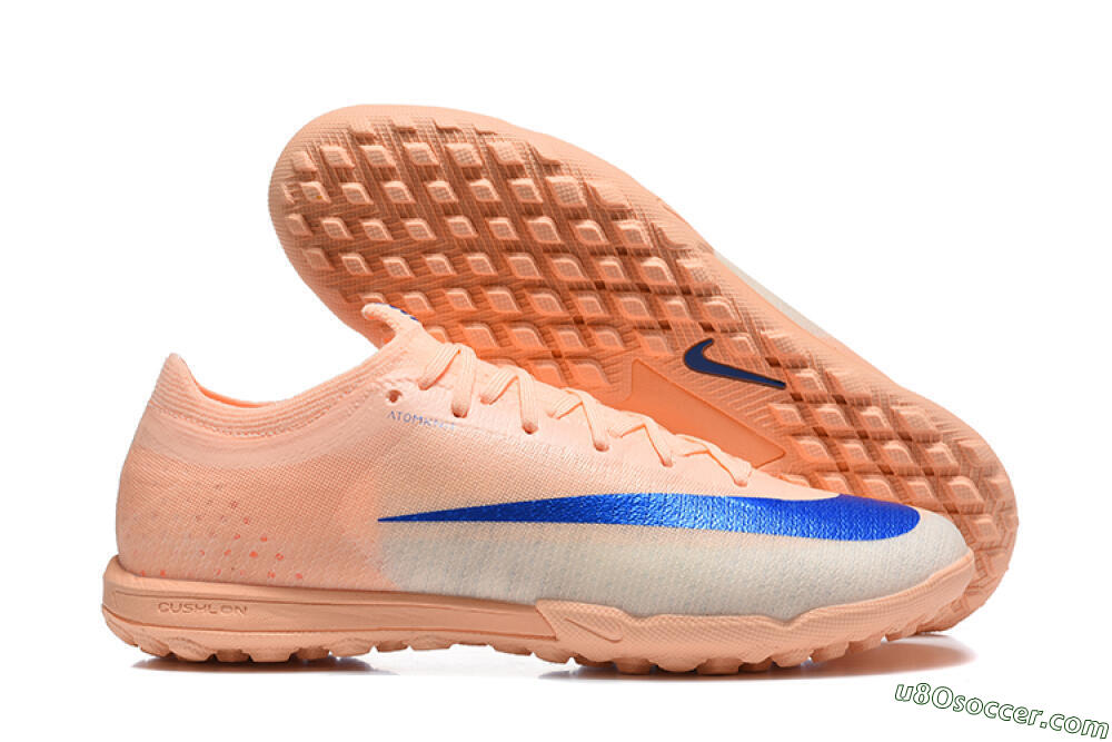 Nike Air Zoom Mercurial Vapor 17 Elite TF Artificial Turf Soccer Shoes - Orange/Peach/Royal Blue 1