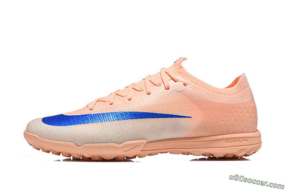 Nike Air Zoom Mercurial Vapor 17 Elite TF Artificial Turf Soccer Shoes - Orange/Peach/Royal Blue 2