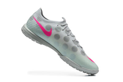 Nike Air Zoom Mercurial Vapor 17 Elite TF Artificial Turf Soccer Shoes - Grey/Wolf Grey/Hyper Pink