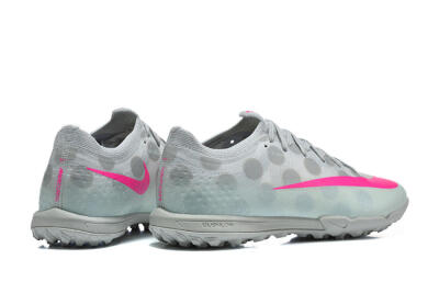 Nike Air Zoom Mercurial Vapor 17 Elite TF Artificial Turf Soccer Shoes - Grey/Wolf Grey/Hyper Pink