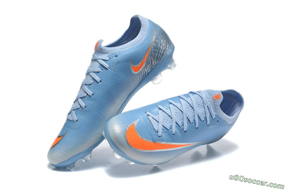 Nike Air Zoom Mercurial Vapor 17 Elite FG Firm Ground Soccer Cleats - Blue/University Blue/Metallic Silver 6