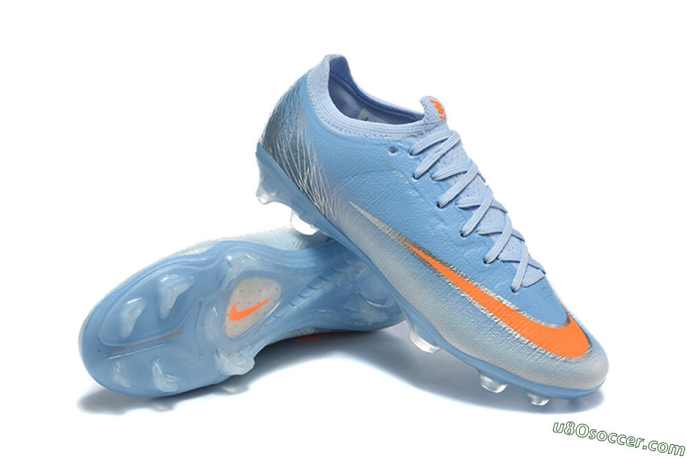 Nike Air Zoom Mercurial Vapor 17 Elite FG Firm Ground Soccer Cleats - Blue/University Blue/Metallic Silver 4
