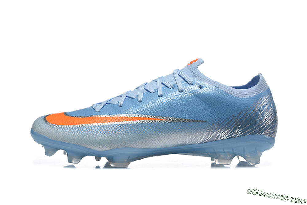 Nike Air Zoom Mercurial Vapor 17 Elite FG Firm Ground Soccer Cleats - Blue/University Blue/Metallic Silver 2