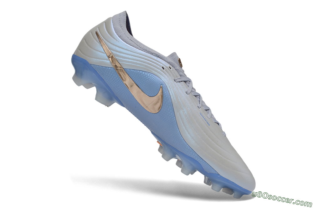 Nike Tiempo Legend 11 Elite FG Firm Ground Soccer Cleats - Blue/Atmosphere Grey/Metallic Copper 5