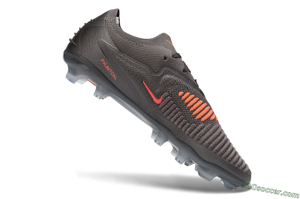Nike Phantom 6 Elite Low FG Firm Ground Soccer Cleats - Grey/Iron Grey/Total Orange 4