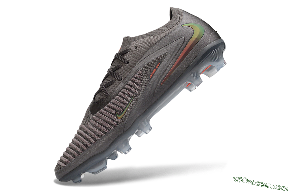 Nike Phantom 6 Elite Low FG Firm Ground Soccer Cleats - Grey/Iron Grey/Total Orange 5
