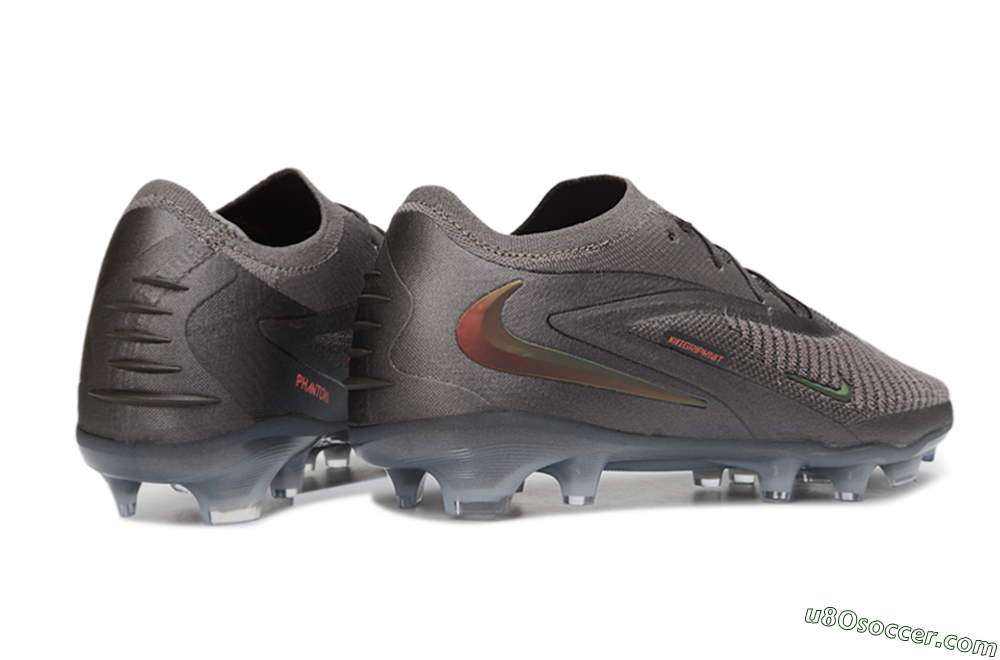Nike Phantom 6 Elite Low FG Firm Ground Soccer Cleats - Grey/Iron Grey/Total Orange 6