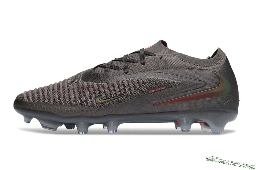 Nike Phantom 6 Elite Low FG Firm Ground Soccer Cleats - Grey/Iron Grey/Total Orange 2
