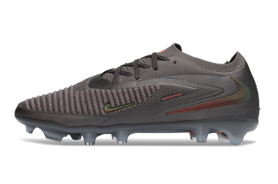 Nike Phantom 6 Elite Low FG Firm Ground Soccer Cleats - Grey/Iron Grey/Total Orange