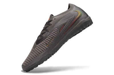 Nike Phantom 6 Elite Low TF Artificial Turf Soccer Shoes - Grey/Dark Smoke Grey/Total Orange