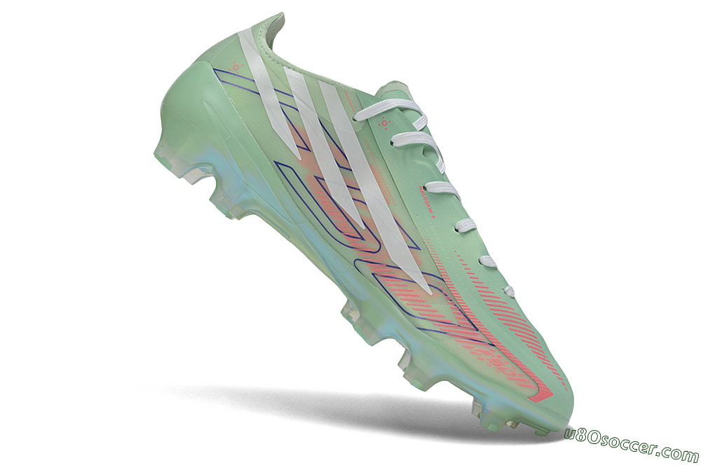 Adidas F50 Hyperfast Elite FG Firm Ground Soccer Cleats - Green/Mint/Iridescent 4