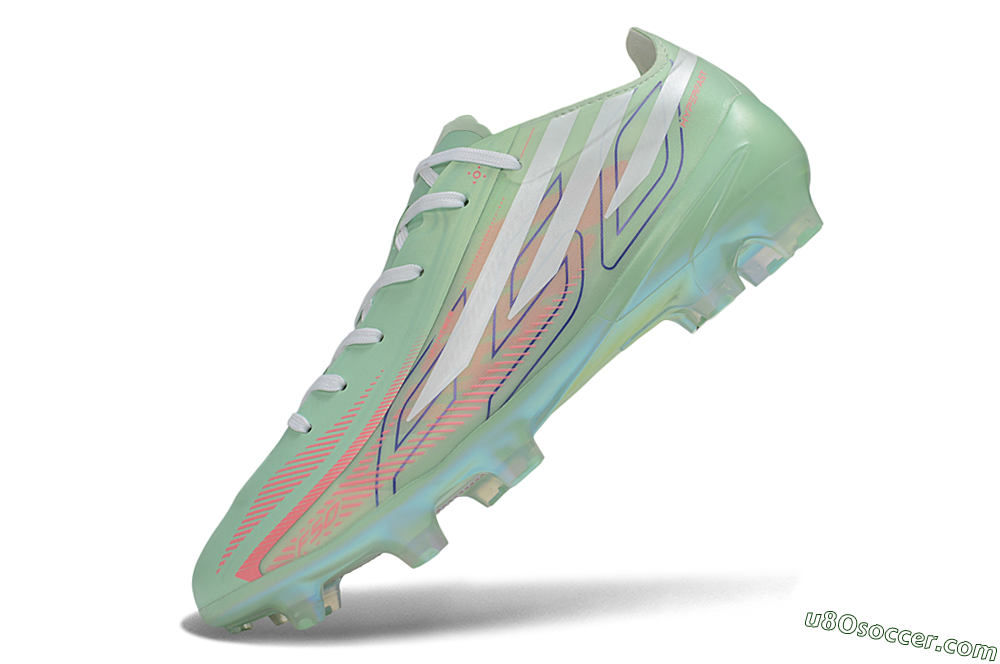 Adidas F50 Hyperfast Elite FG Firm Ground Soccer Cleats - Green/Mint/Iridescent 5