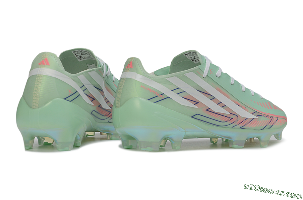 Adidas F50 Hyperfast Elite FG Firm Ground Soccer Cleats - Green/Mint/Iridescent 6