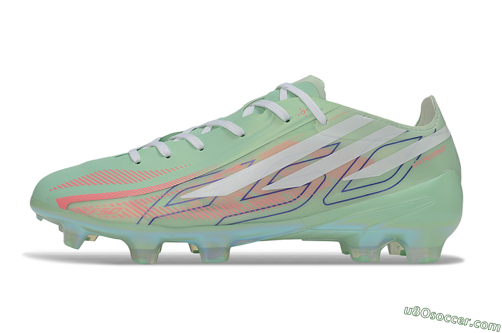 Adidas F50 Hyperfast Elite FG Firm Ground Soccer Cleats - Green/Mint/Iridescent 2