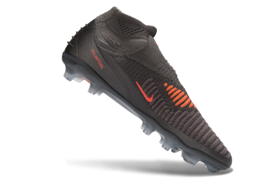 Nike Phantom 6 Elite High FG Firm Ground Soccer Cleats - Grey/Iron Grey/Metallic Copper