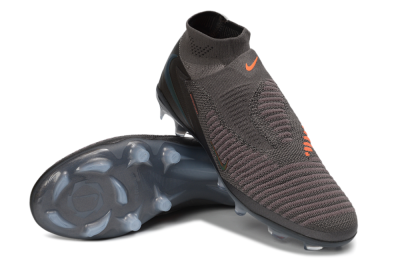 Nike Phantom 6 Elite High FG Firm Ground Soccer Cleats - Grey/Iron Grey/Metallic Copper