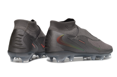 Nike Phantom 6 Elite High FG Firm Ground Soccer Cleats - Grey/Iron Grey/Metallic Copper