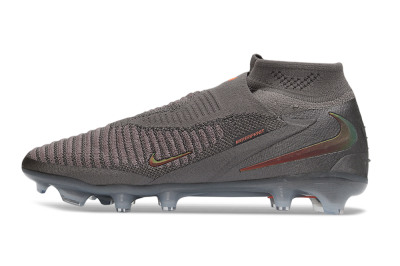 Nike Phantom 6 Elite High FG Firm Ground Soccer Cleats - Grey/Iron Grey/Metallic Copper