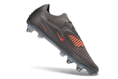 Nike Phantom 6 Elite Low SG Soft Ground Soccer Cleats - Grey/Iron Grey/Total Orange