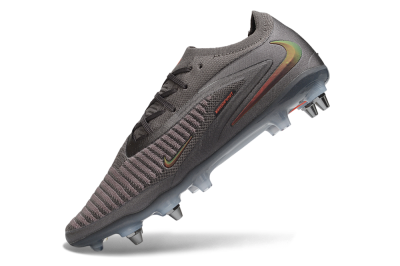Nike Phantom 6 Elite Low SG Soft Ground Soccer Cleats - Grey/Iron Grey/Total Orange