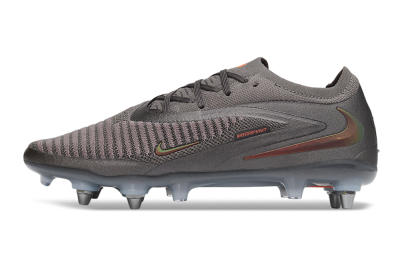 Nike Phantom 6 Elite Low SG Soft Ground Soccer Cleats - Grey/Iron Grey/Total Orange
