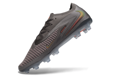 Nike Phantom 6 Elite Low AG Artificial Grass Soccer Cleats - Grey/Dark Smoke Grey/Total Orange