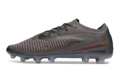Nike Phantom 6 Elite Low AG Artificial Grass Soccer Cleats - Grey/Dark Smoke Grey/Total Orange