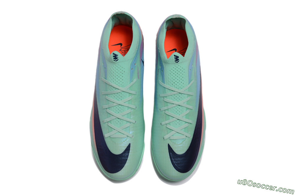 Nike Air Zoom Mercurial Vapor 17 Elite TF Artificial Turf Soccer Shoes - Green/Mint Foam/Psychic Purple 4