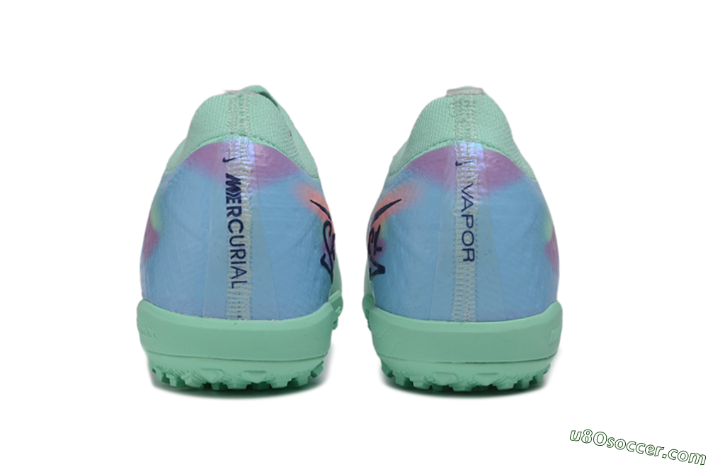 Nike Air Zoom Mercurial Vapor 17 Elite TF Artificial Turf Soccer Shoes - Green/Mint Foam/Psychic Purple 5