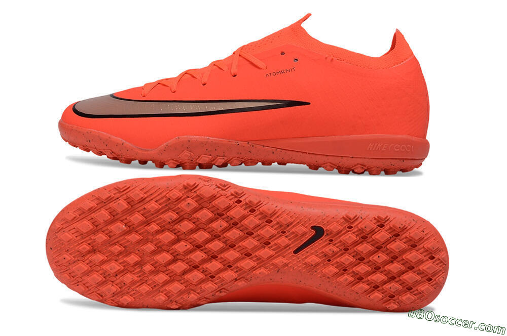 Nike Air Zoom Mercurial Vapor 17 Elite TF Artificial Turf Soccer Shoes - Orange/Bright Crimson/Metallic Copper 0