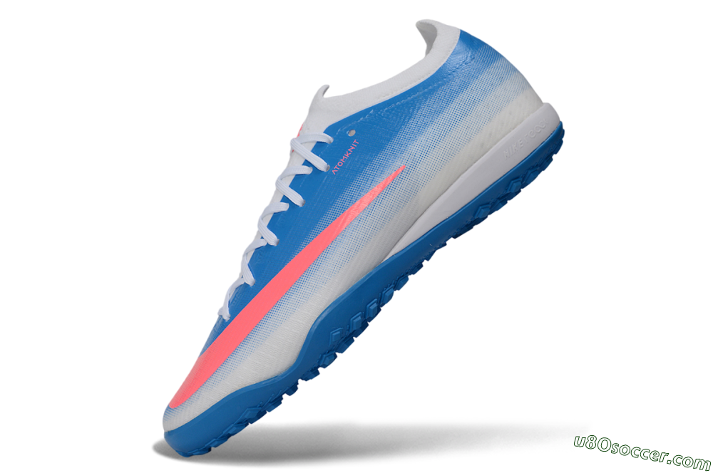 Nike Air Zoom Mercurial Vapor 17 Elite TF Artificial Turf Soccer Shoes - White/Baltic Blue/Pink Blast 5