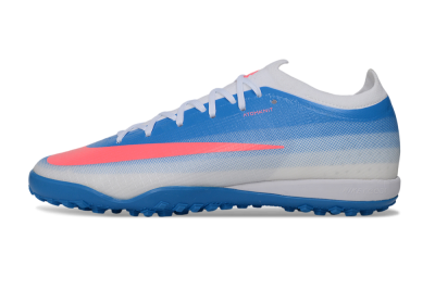 Nike Air Zoom Mercurial Vapor 17 Elite TF Artificial Turf Soccer Shoes - White/Baltic Blue/Pink Blast