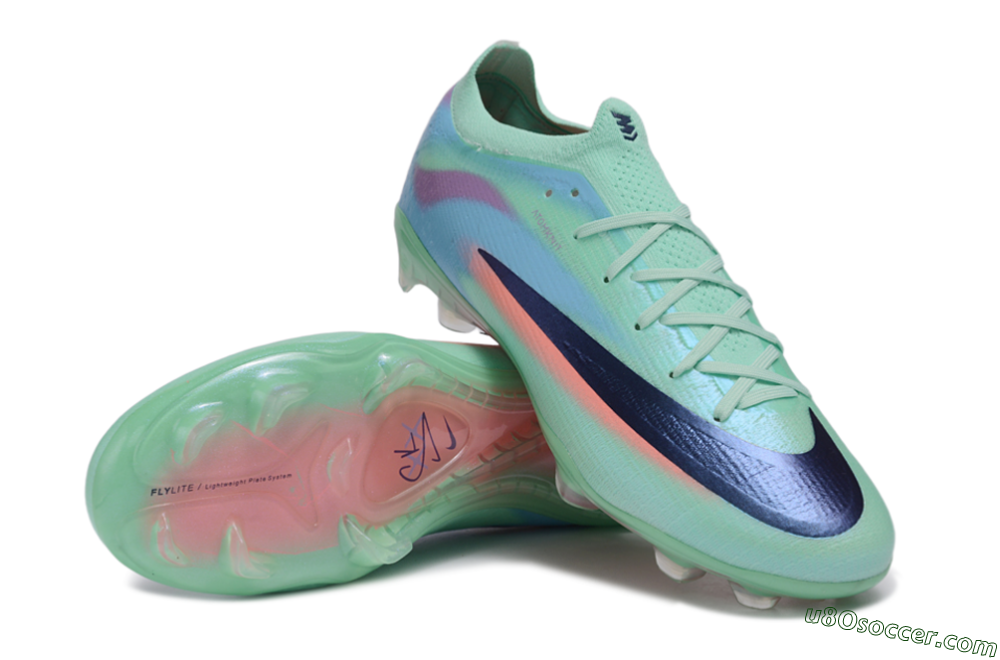 Nike Air Zoom Mercurial Vapor 17 Elite FG Firm Ground Soccer Cleats - Green/Mint Foam/Sunset Glow 3