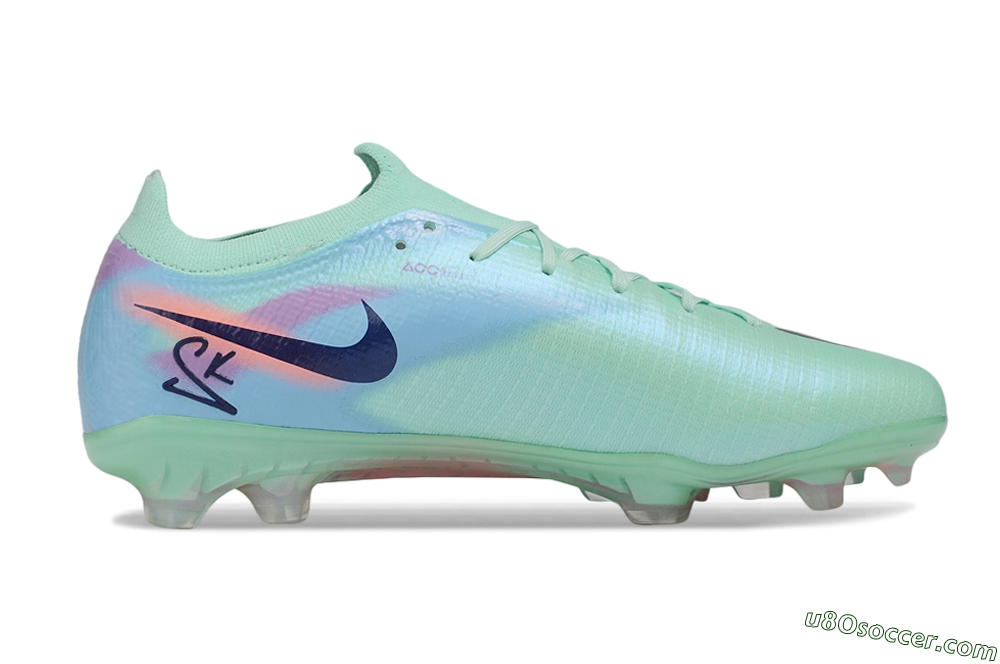 Nike Air Zoom Mercurial Vapor 17 Elite FG Firm Ground Soccer Cleats - Green/Mint Foam/Sunset Glow 7